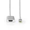Nedis CCTB64680AL20 USB-C adapter 3.2 Gen 1, aktív tápcsatlakozás, USB C dugó - HDMI aljzat, 4K@60Hz, aranyott,  2 m