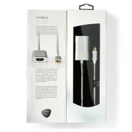   Nedis CCTB64680AL20 USB-C adapter 3.2 Gen 1, aktív tápcsatlakozás, USB C dugó - HDMI aljzat, 4K@60Hz, aranyott,  2 m