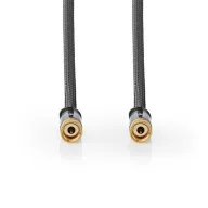   Nedis CSTB41000GY50 F csatlakozós koax kábel, 75 Ohm, 90 dB,  négyszeresen árnyékolt, prémium kivitel, 5m