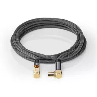   Nedis CSTB40015WT50 koax RF kábel, koax férfi (dugó), koax nő (aljzat), 75 Ohm, Négyszeresen árnyékolt, 5m