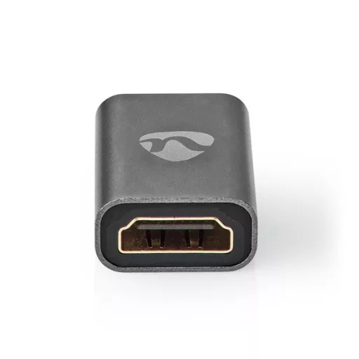 Nedis CVTB34907GY micro HDMI - HDMI adapter, 4K@60Hz, aranyozott, alumínium ház