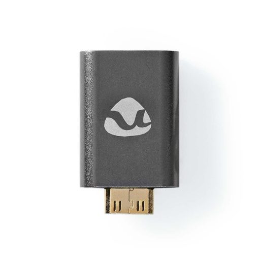 Nedis CCVTB34906GY mini HDMI - HDMI adapter, 4K@60Hz, aranyozott, alumínium ház