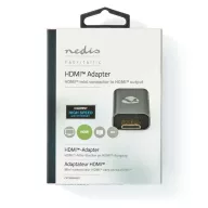  Nedis CCVTB34906GY mini HDMI - HDMI adapter, 4K@60Hz, aranyozott, alumínium ház