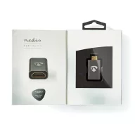   Nedis CCVTB34906GY mini HDMI - HDMI adapter, 4K@60Hz, aranyozott, alumínium ház