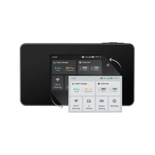 TP-LINK 4G/5G Modem + Wireless Router Dual Band AXE3600, M8550