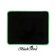   BLACKBIRD Egérpad Gamer NanoGlide  21x25cm 3mm vastag zöld varrott szegély