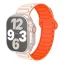 BLACKBIRD Szíj Iwatch készülékhez TACTICAL mágneses Világos barna Narancs 42/44/45/46/49 mm