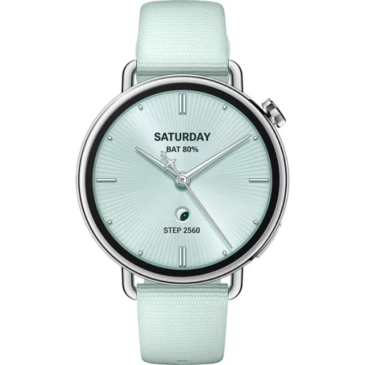 XIAOMI BHR080CGL S4 Okosóra flourgumi szíjjal, 41mm, Világoszöld