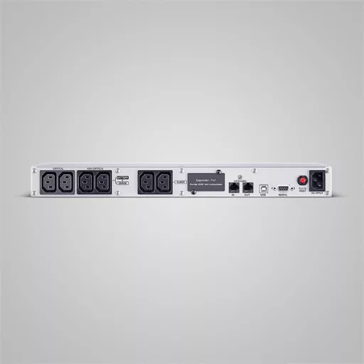 CYBERPOWER UPS, 6xC13,1xUSB 700VA 420W Aktív PFC,tiszta színuszos szünetmentes,LINE-INTERAKTÍV, AVR,színes LCD, 1U rack