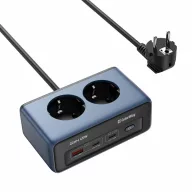   COLORWAY Hálózati és USB elosztó, 2 dugalj, 2x220V/1xUSB-A/2xUSB-C (GaN45W)
