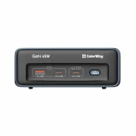  COLORWAY Hálózati és USB elosztó, 2 dugalj, 2x220V/1xUSB-A/2xUSB-C (GaN45W)