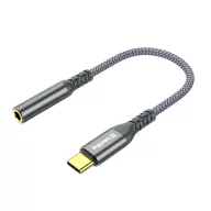   COLORWAY Adapter USB-C - 3.5 mm Female Audio, 14 cm, Szürke (CW-AD-CJ)