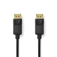   Nedis CCGL38010BK30 Displayport 2.1 kábel, 8K@60Hz, aranyozott csatlakozók, 3m