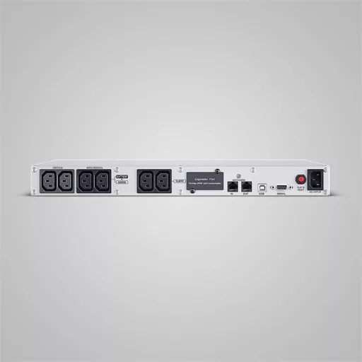 CYBERPOWER UPS, 6xC13,1xUSB 1500VA 900W Aktív PFC,tiszta színuszos szünetmentes,LINE-INTERAKTÍV, AVR,színes LCD, 1U rack