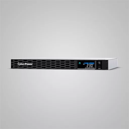 CYBERPOWER UPS, 6xC13,1xUSB 1500VA 900W Aktív PFC,tiszta színuszos szünetmentes,LINE-INTERAKTÍV, AVR,színes LCD, 1U rack