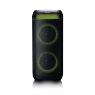   Lenco PA-210BK Bluetooth 5.3 bulihangszóró beépített világítással , TWS, 100W erősítővel, 2x mikrofon bemenet