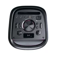   Lenco PA-210BK Bluetooth 5.3 bulihangszóró beépített világítással , TWS, 100W erősítővel, 2x mikrofon bemenet