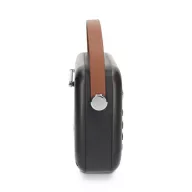   Nedis RDFM2600BK retró FM rádió, Bluetooth® 5.4, AUX bemenet, USB port, 1500 mAh-s lítium-ion akkumulátor