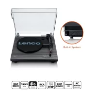   Lenco LS-10BK lemezjátszó beépített hangszórókkal, MDF ház