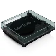   Lenco LS-10BK lemezjátszó beépített hangszórókkal, MDF ház