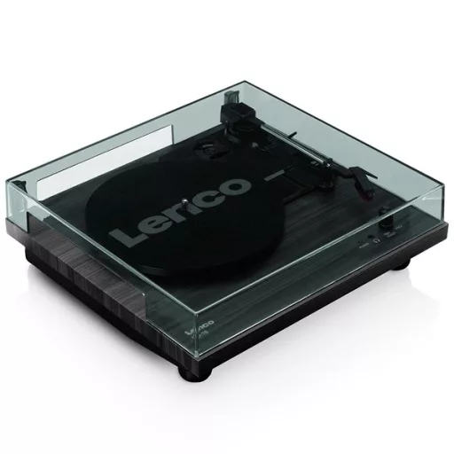Lenco LS-10BK lemezjátszó beépített hangszórókkal, MDF ház