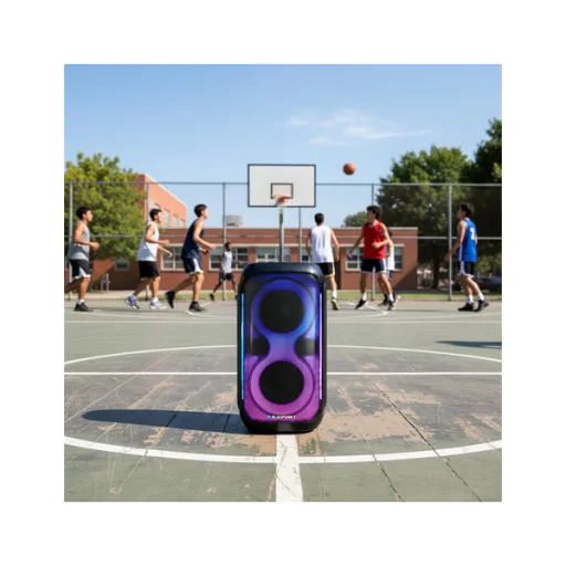 BLAUPUNKT PB60X Bluetooth Party MDF hangszóró, AUX, LED világítás, 120W, Fekete