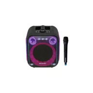   BLAUPUNKT PB6LED Hordozható Bluetooth hangszóró, LED, Karaoke, Fekete (RTVBLAS033)