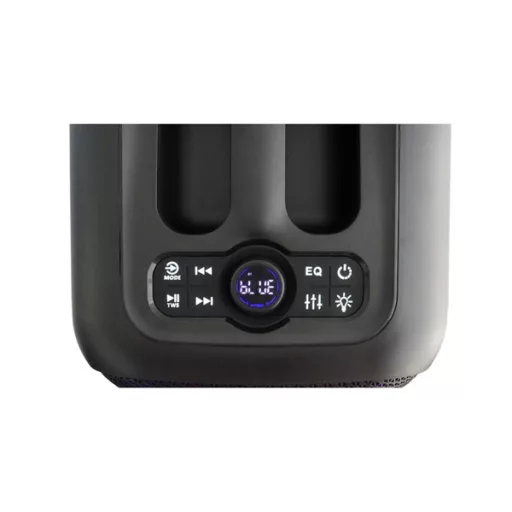 BLAUPUNKT PB6LED Hordozható Bluetooth hangszóró, LED, Karaoke, Fekete (RTVBLAS033)