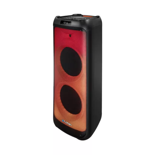 BLAUPUNKT PB12DB Bluetooth party hangszóró, karaoke, 2 db mikrofon, LED, 1600W, Fekete (RTVBLAS017)