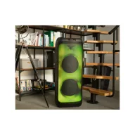   BLAUPUNKT PB12DB Bluetooth party hangszóró, karaoke, 2 db mikrofon, LED, 1600W, Fekete (RTVBLAS017)