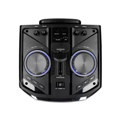 BLAUPUNKT PS6 Bluetooth hangszóró karaoke funkcióval, TWS, FM, AUX, 1 mikrofon, 600W, Fekete (RTVBLAS011)