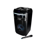   BLAUPUNKT PS6 Bluetooth hangszóró karaoke funkcióval, TWS, FM, AUX, 1 mikrofon, 600W, Fekete (RTVBLAS011)