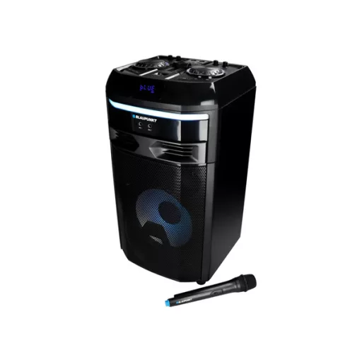 BLAUPUNKT PS6 Bluetooth hangszóró karaoke funkcióval, TWS, FM, AUX, 1 mikrofon, 600W, Fekete (RTVBLAS011)