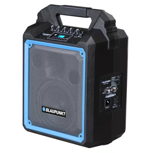 BLAUPUNKT MB06 Bluetooth Party karaoke hangszóró, 1 db mikrofon, 500W, Fekete (RTVBLAS002)
