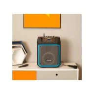   BLAUPUNKT MB06 Bluetooth Party karaoke hangszóró, 1 db mikrofon, 500W, Fekete (RTVBLAS002)