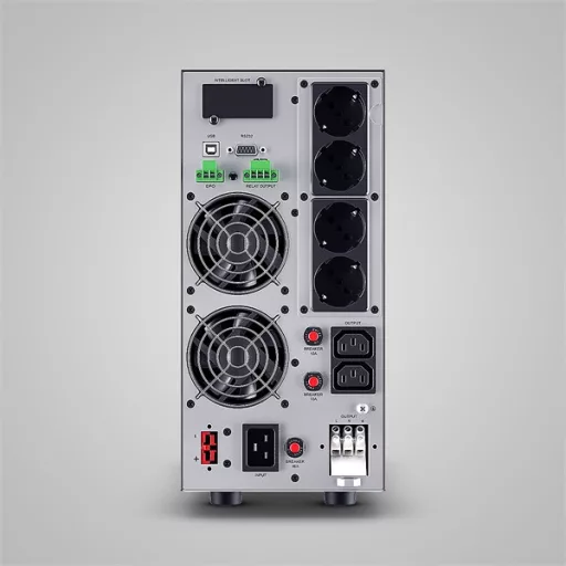CYBERPOWER Online S ECO ups, 3000VA 2700W, 4xSCHUKO 2xIEC C13, online, tiszta szinuszos, aktív PFC, torony