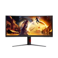   AOC Ívelt Gaming 180Hz VA monitor 34" CU34G4CA, 3440x1440, 21:9, 450cd/m2, 1ms, 2xHDMI/DisplayPort/2xUSB, hangszóró