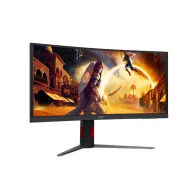   AOC Ívelt Gaming 180Hz VA monitor 34" CU34G4CA, 3440x1440, 21:9, 450cd/m2, 1ms, 2xHDMI/DisplayPort/2xUSB, hangszóró