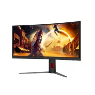   AOC Ívelt Gaming 180Hz VA monitor 34" CU34G4CA, 3440x1440, 21:9, 450cd/m2, 1ms, 2xHDMI/DisplayPort/2xUSB, hangszóró