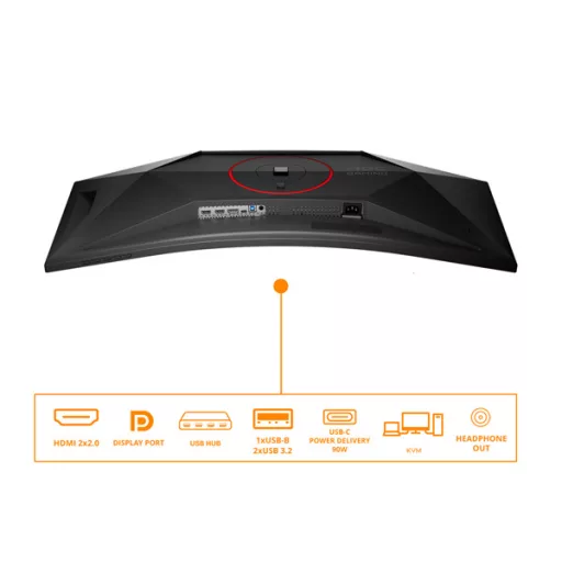 AOC Ívelt Gaming 180Hz VA monitor 34" CU34G4CA, 3440x1440, 21:9, 450cd/m2, 1ms, 2xHDMI/DisplayPort/2xUSB, hangszóró