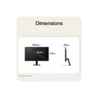  LG IPS 144Hz monitor 23,8" 24U411B, 1920x1080, 16:9, 250cd/m2, 1ms, HDMI/D-SUB