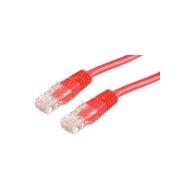 ROLINE Patch kábel, UTP, CAT5e, 2m, piros