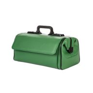   Tasche DÜRASOL RUSTICANA Leder 7004 grün mit weißem Kreuz / groß 2 Fächer