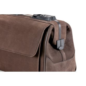 Bag DÜRASOL RUSTICANA leather 8051 brown / small 2 pockets