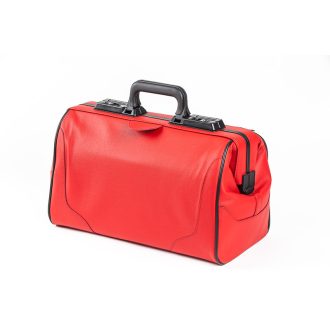 Bag DÜRASOL CROSS leather red with white cross 7001