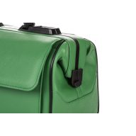   Tasche DÜRASOL RUSTICANA Leder 7004 grün mit weißem Kreuz / groß 2 Fächer