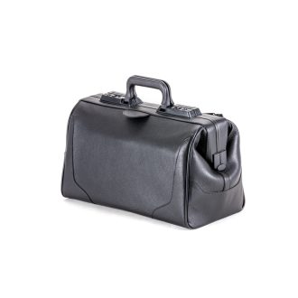 Bag DÜRASOL RUSTICANA leather 9111 black / 1 large pocket