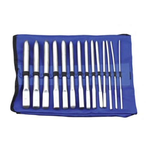 Hegar Zervixdilatator-Set mit Etui 1,5 mm - 26,5 mm - 26 Stück