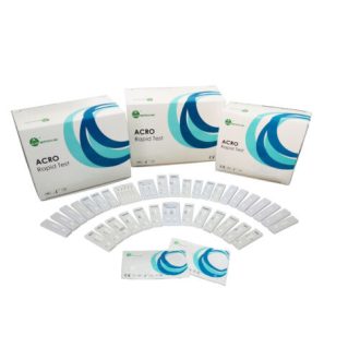   STREP-A test strip and sampler from throat swab specimen, Acro Biotech 25pcs