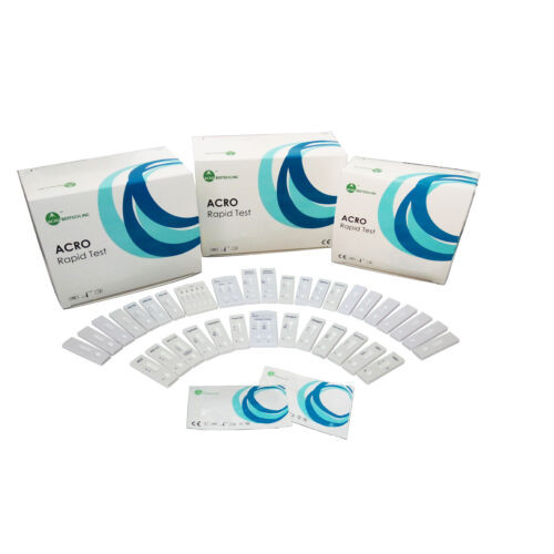 STREP-A Teststreifen und Probenehmer aus Rachenabstrichproben, Acro Biotech 25 Stück